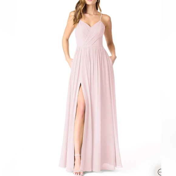 Azazie Dresses & Skirts - NWT Azazie Cora Dress in Blushing Pink Size 8